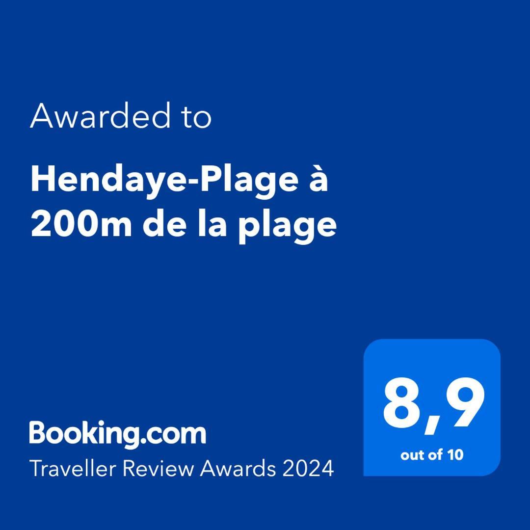Appartement Hendaye-Plage à 200m de la plage Extérieur photo